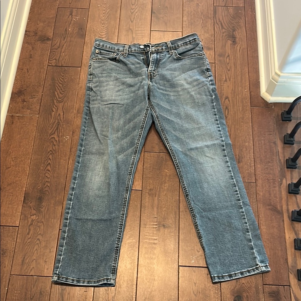 Signature by Levi Strauss Blue Straight Jeans Classic Style